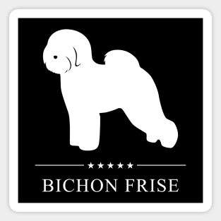 Bichon Frise Dog White Silhouette Magnet